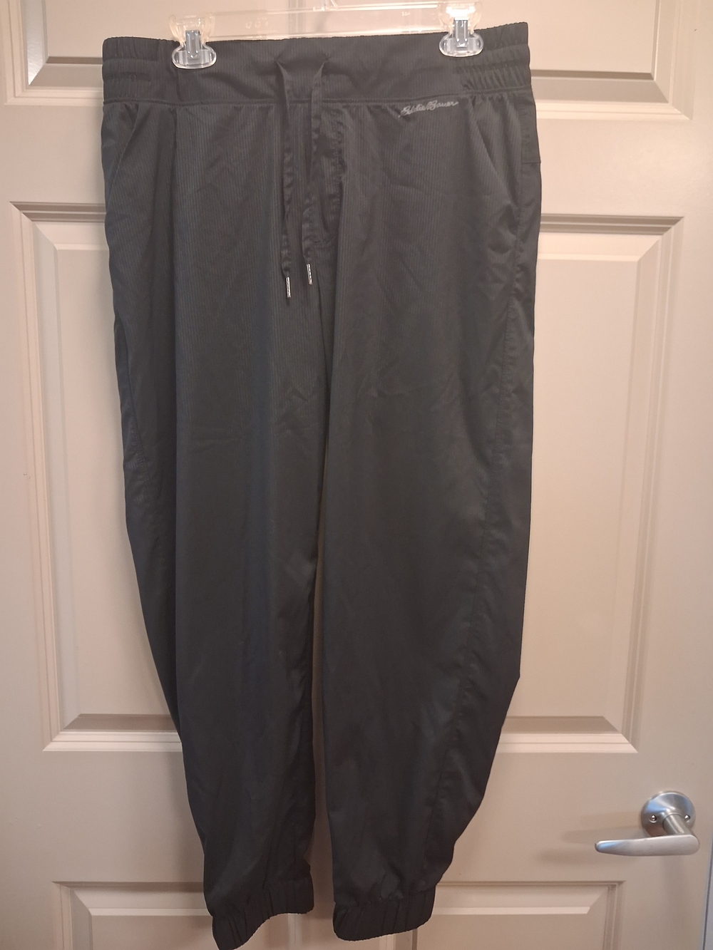 Eddie Bauer Black Adventure Hiking Trek Travel Pants- Sz Large